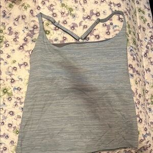 Outdoor Voices Women's Strappy Gray Top